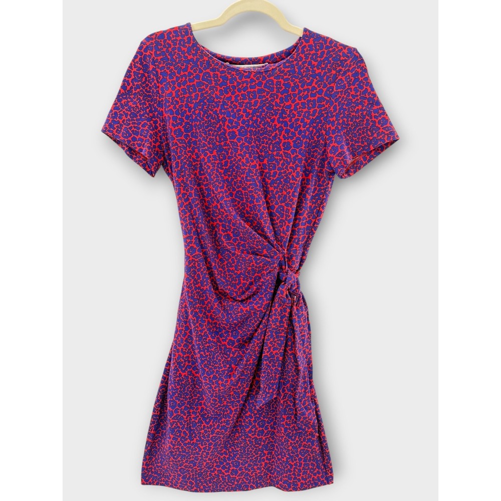 DVF Diane von Furstenberg Zoe Animal Leopard Cheetah Print Dress 10